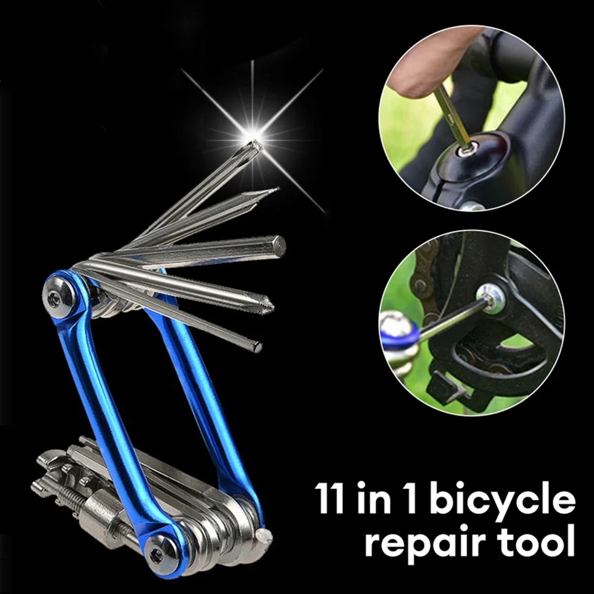 Bike Chain - ABPF 11 in 1 自転車マルチ修理ツールキット マウンテンバイクレンチ