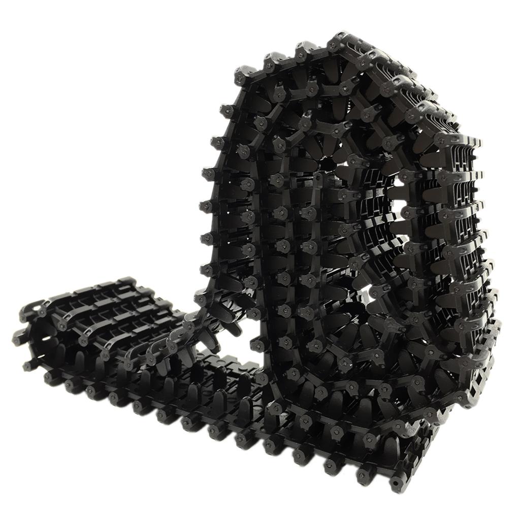 Xcm Chain - 黒色のタンク用チェーン、プラスチック製、DIYロボット科学おもちゃ用アクセサリー、モデルカーおよびタンク用の履帯、ペダル、車輪。