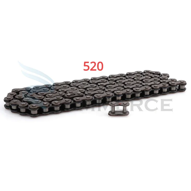 428 Chain - 520モーターサイクルドライブチェーン96L/108L/116L/120L ATVダートバイククワッドバギー用、ヘビーデューティーOリングチェーン（モトクロスアクセサリー付き）