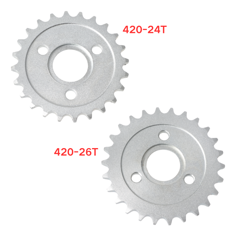 リアドライブスプロケット 420/428 24T/26T/2 - 428 Chain のレビューと価格