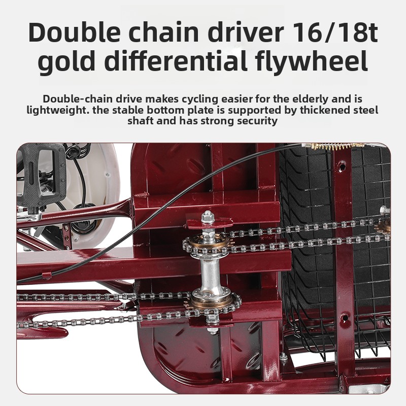大人用ファッションペダルピンクインターネットセレブ三輪車人力 - Bicycle Chain のレビューと価格
