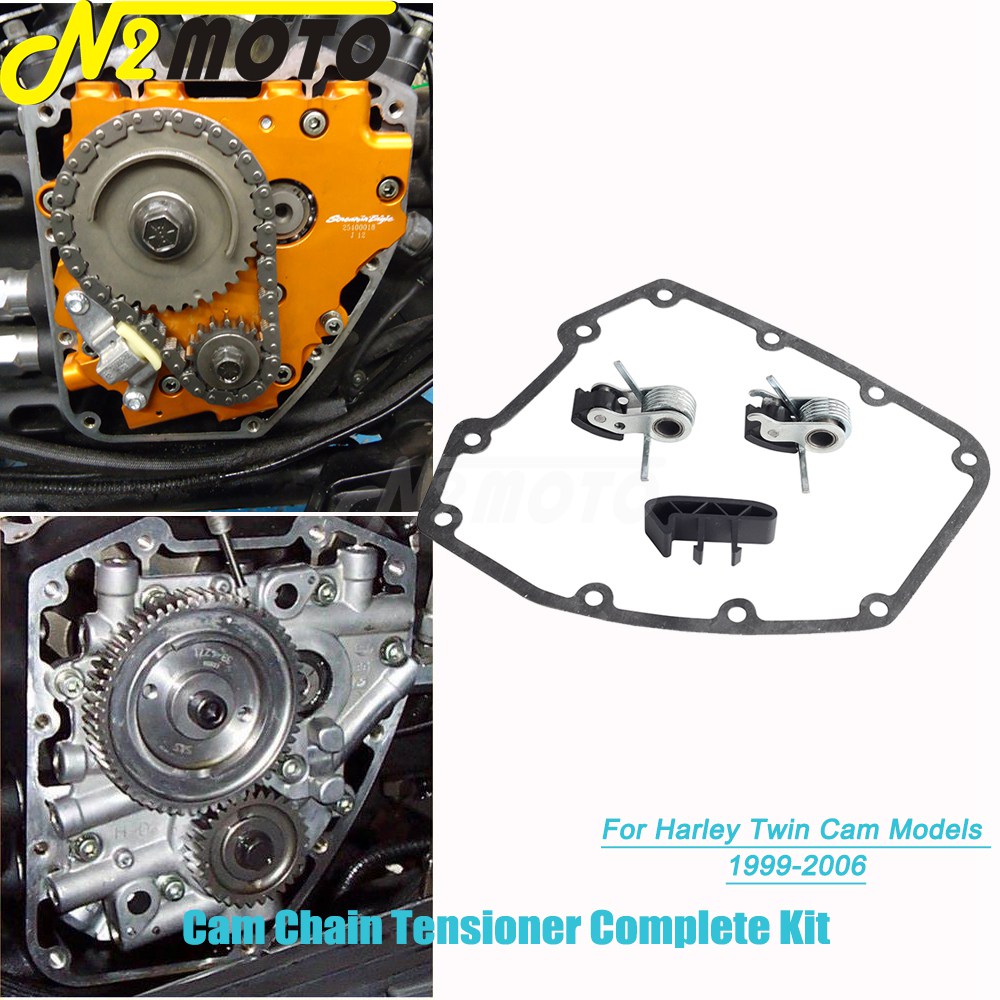 デュアルカム用アクセサリー,チェーンガイド付きの完全なセット - Chain Kit Motorcycle のレビューと価格