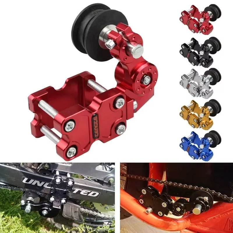 オートバイ用スポークチェーンテンショナーローラーアルミ合金オ - Roller Chain のレビューと価格