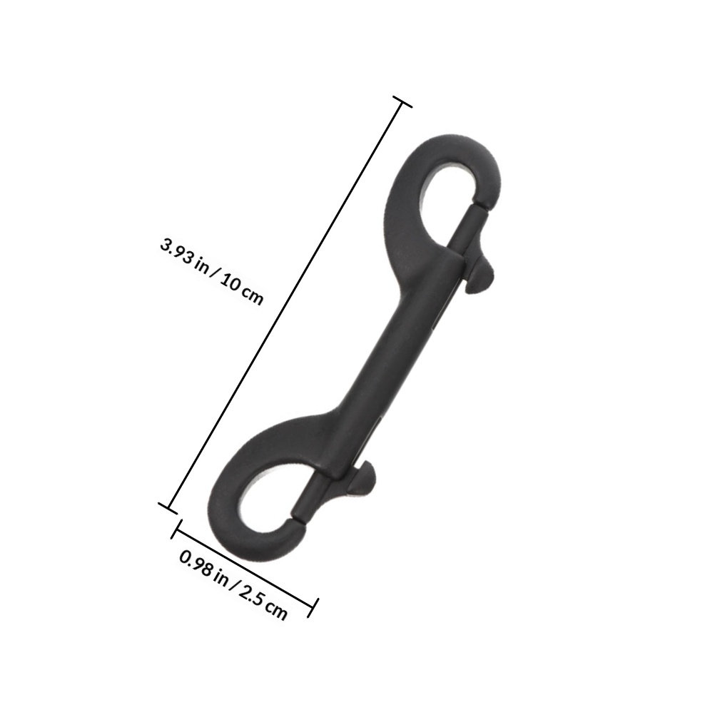 ステンレス製ダブルヘッドフック、両端にボルトが付いたカラビナ - Steel Chain のレビューと価格