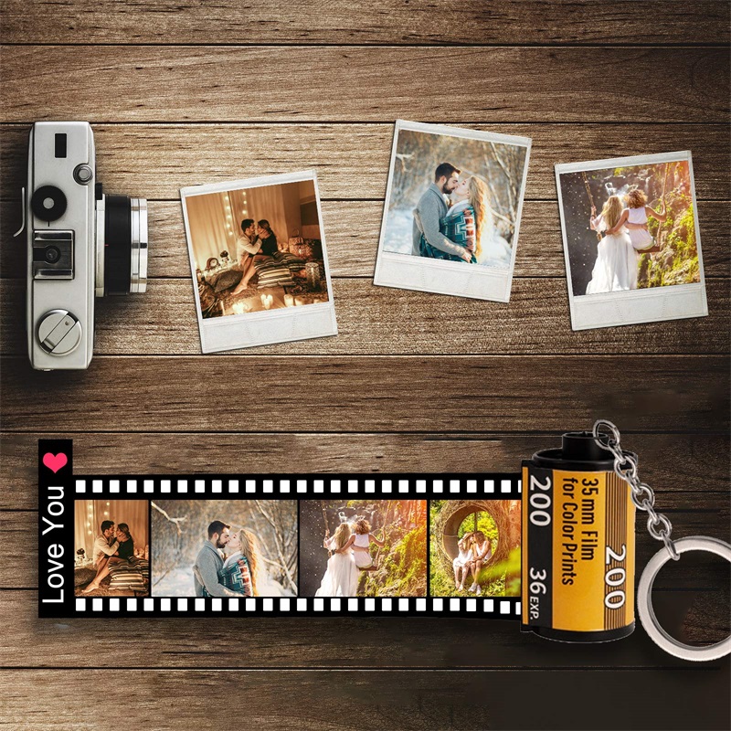 写真入りカスタムカメラフィルムロールキーホルダー（写真リール - Roller Chain のレビューと価格