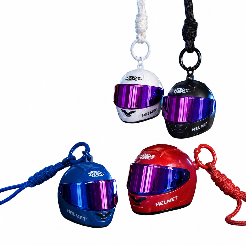 クールなカラフルなヘルメットキーホルダー、フリップアップバイ - Bicycle Chain のレビューと価格
